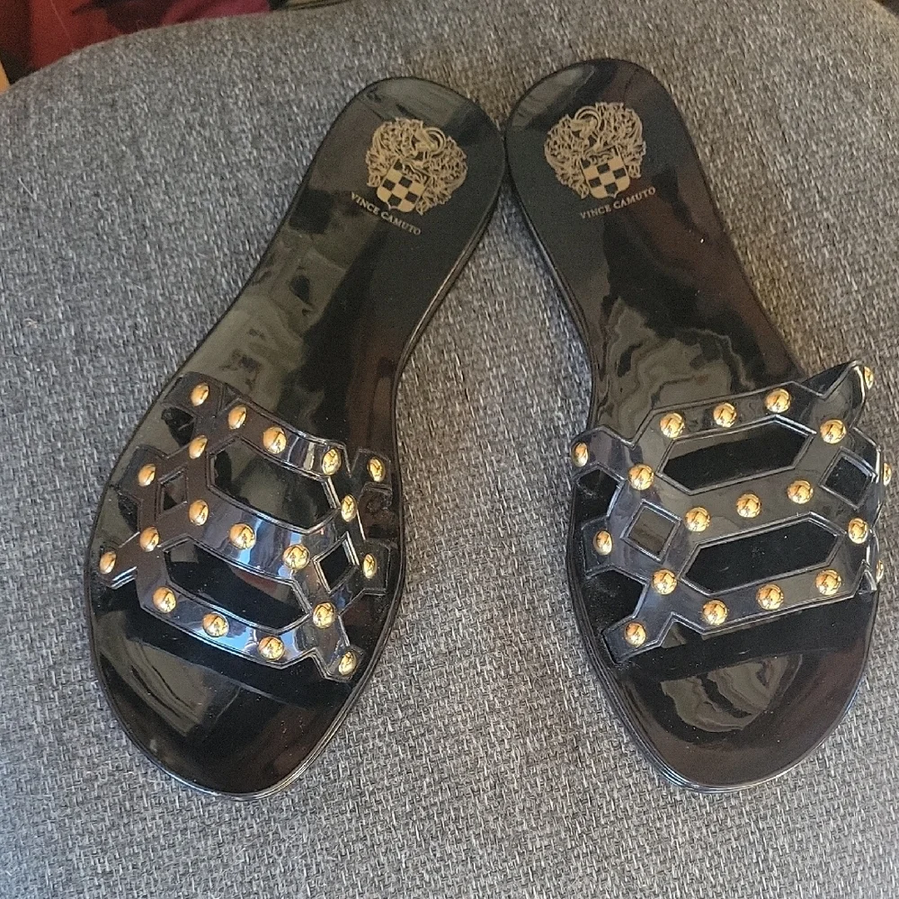 Vince Camuto Size 8m Slip On Jelly Slides Sandals. Luxury @ Posh Discounts